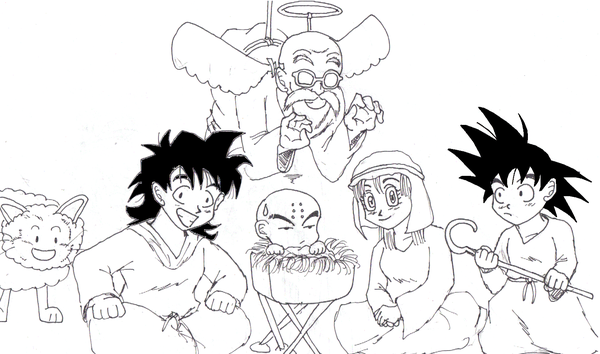 600x354 Dragonball Xmas Nativity Scene By Funkmonkey777