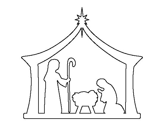 550x425 Nativity Silhouette