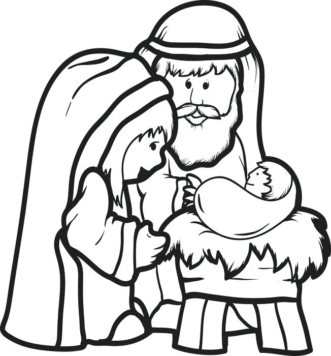 652x700 Nativity Scene Coloring Pages Pdf Free Printable For Kids Best
