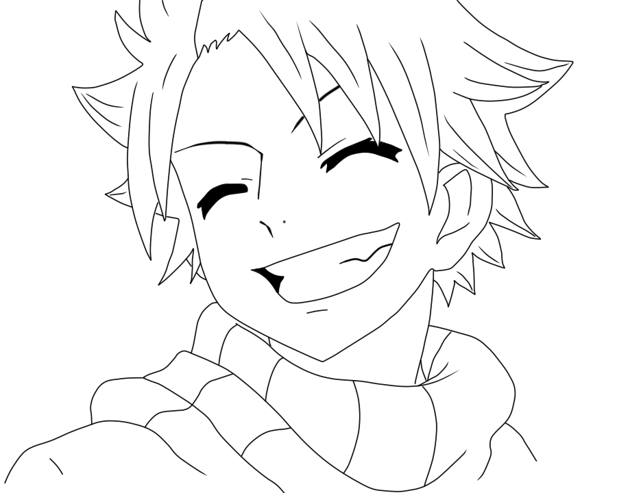 Natsu Dragneel From Fairy Tail Drawing at GetDrawings | Free download