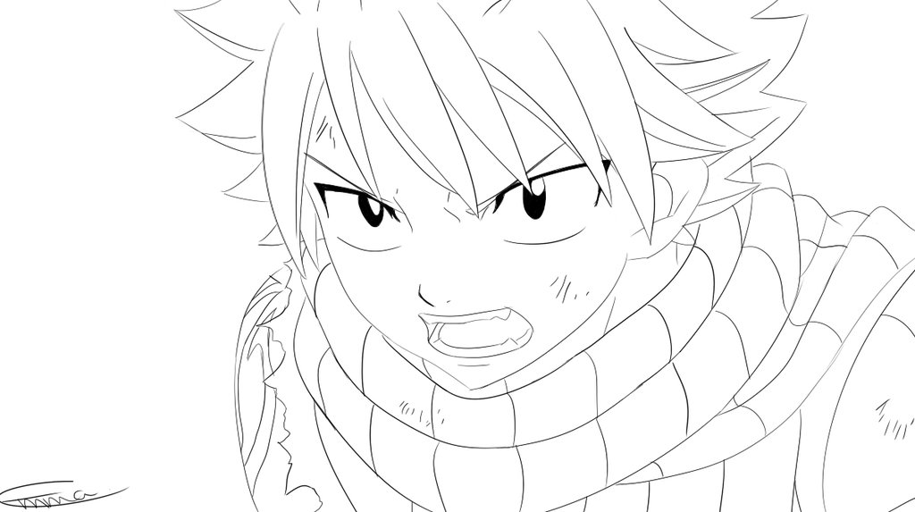 Natsu Dragneel From Fairy Tail Drawing at GetDrawings | Free download