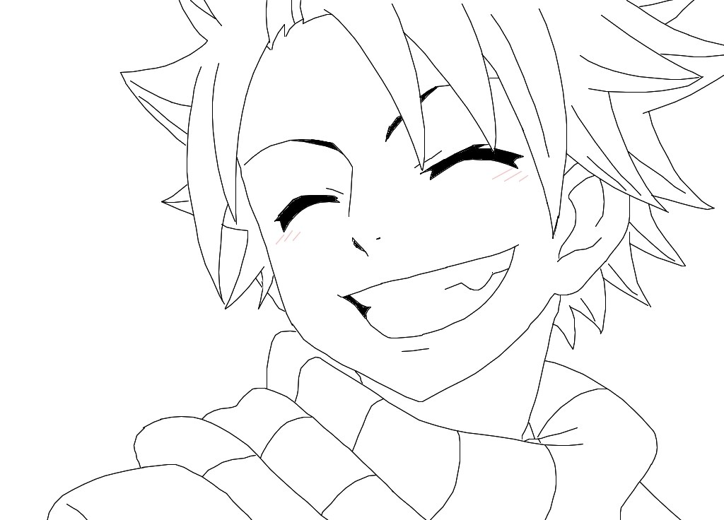 Natsu Dragneel From Fairy Tail Drawing at GetDrawings | Free download