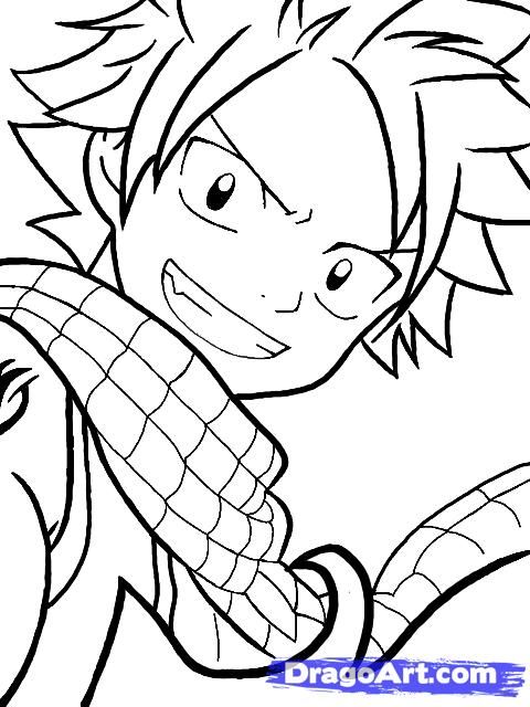 480x640 How To Draw Natsu Dragneel From Fairy Tail Step 13 How To Draw