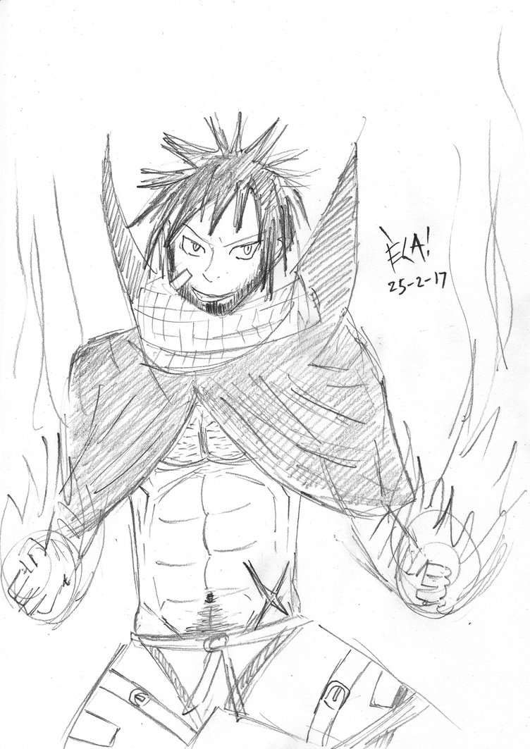 752x1063 Fire Natsu Drawing By Graysmirks