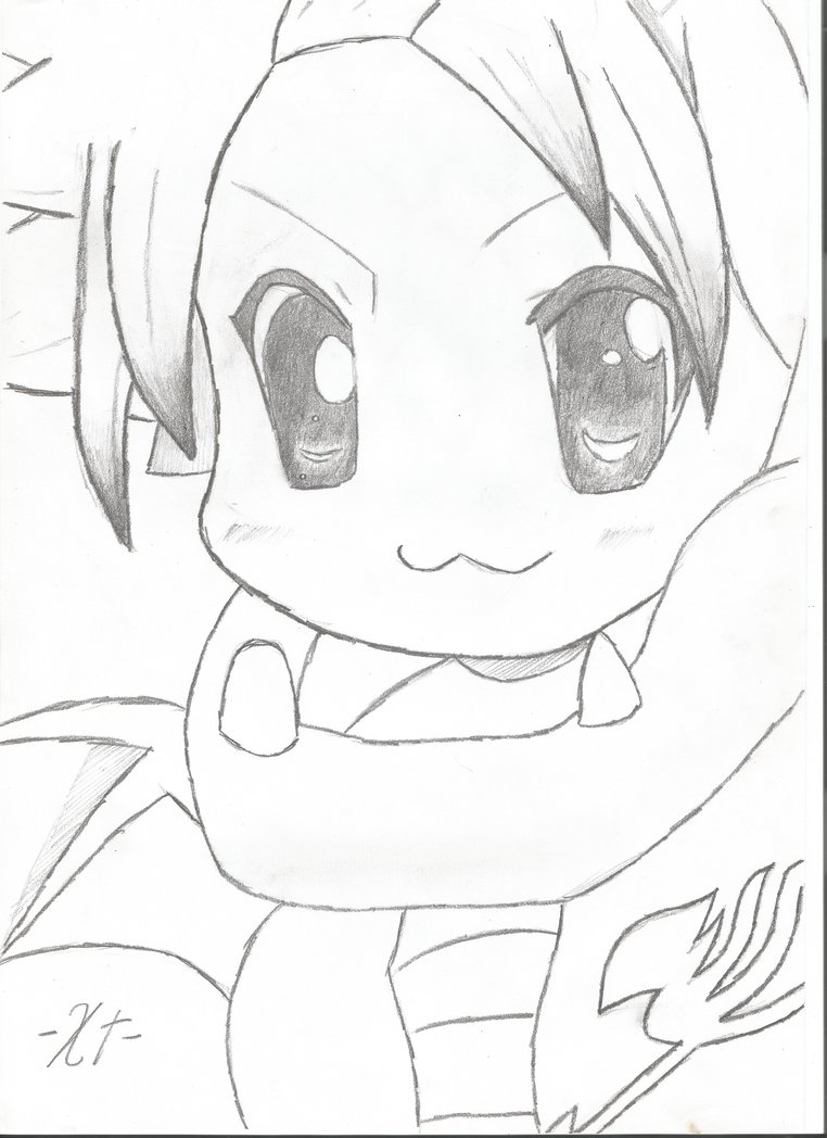 762x1048 Chibi Natsu Dragneel L Traditional Art By Xtuzil