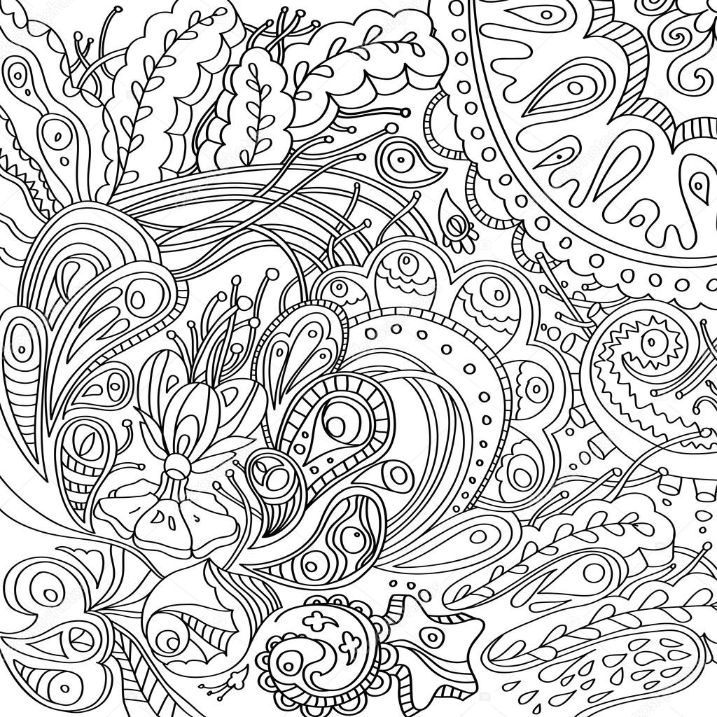 1024x1024 Natural Drawing, Coloring Black And White Stock Vector Cake