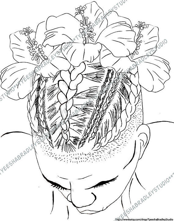 570x724 New Au Naturale Adult Coloring Book 30 Pages Natural Hair