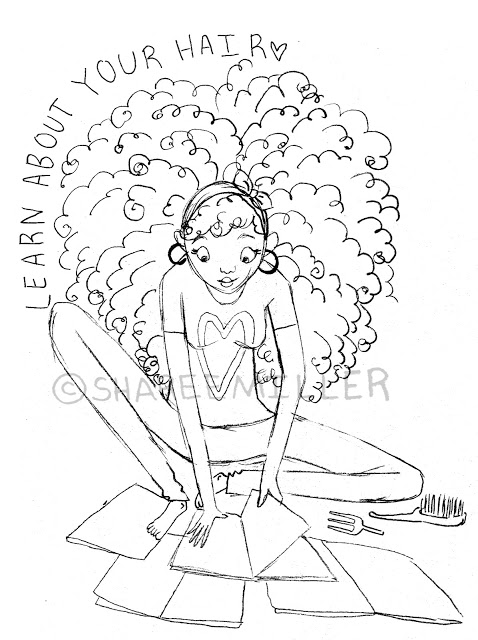 478x640 Natural Hair Art Coily And Cute Illustration