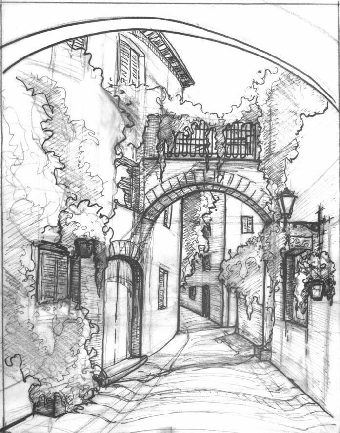 697x889 Base Para Acuarela Art Sketches, Draw And Architecture