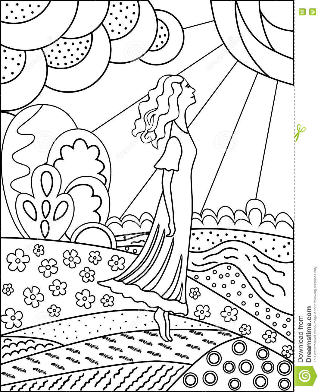 1066x1300 Simple Nature Drawings In Out Line Outline Drawing Of Nature