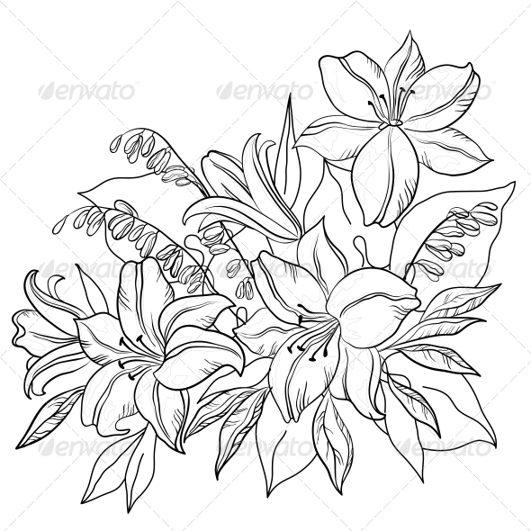 590x590 Drawn Flower Nature