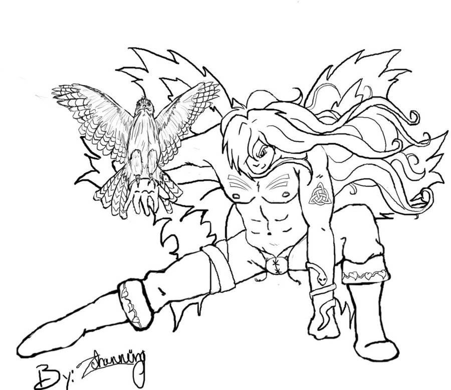 900x779 Nature Fairy Lineart By Zchanning