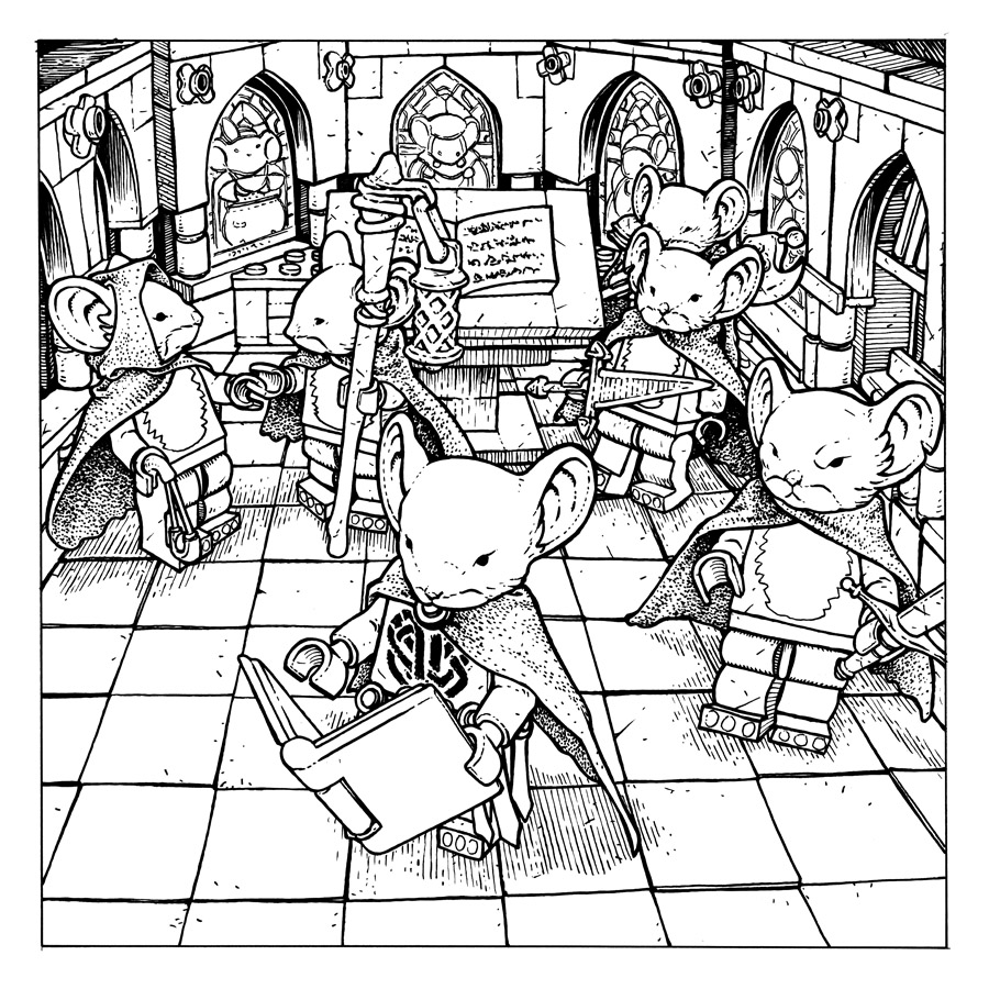 900x900 David Petersen's Blog Mouse Guard Art Of Bricks