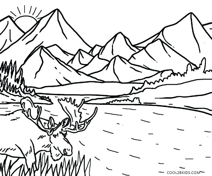 700x583 Nature Coloring Page Simple Nature Coloring Pages Free Coloring