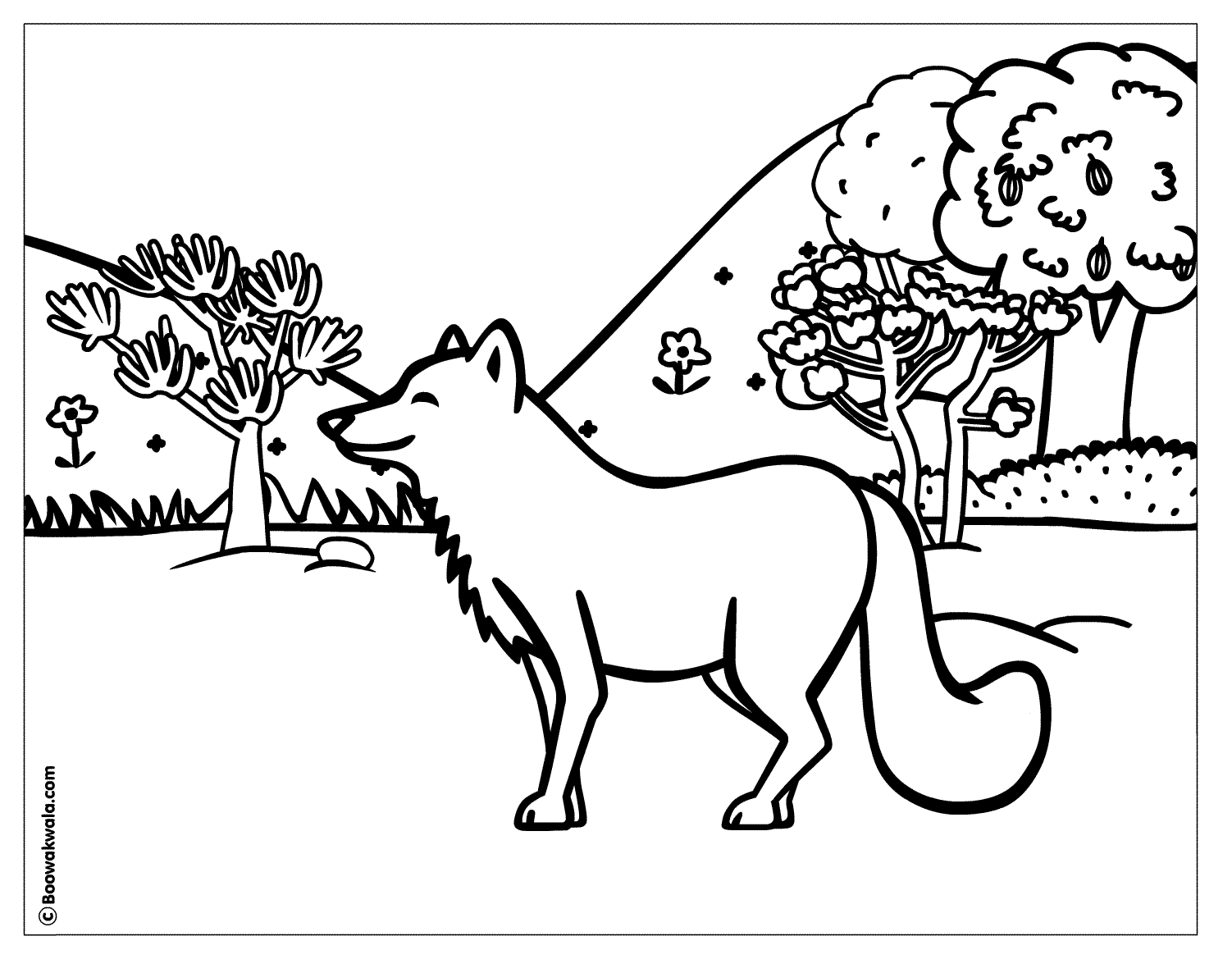 1502x1169 Forest Scene Coloring Page Animal Planet Scene