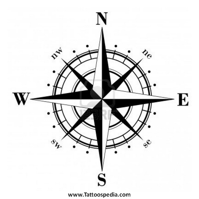650x650 Nautical Compass Tattoo Design Idea