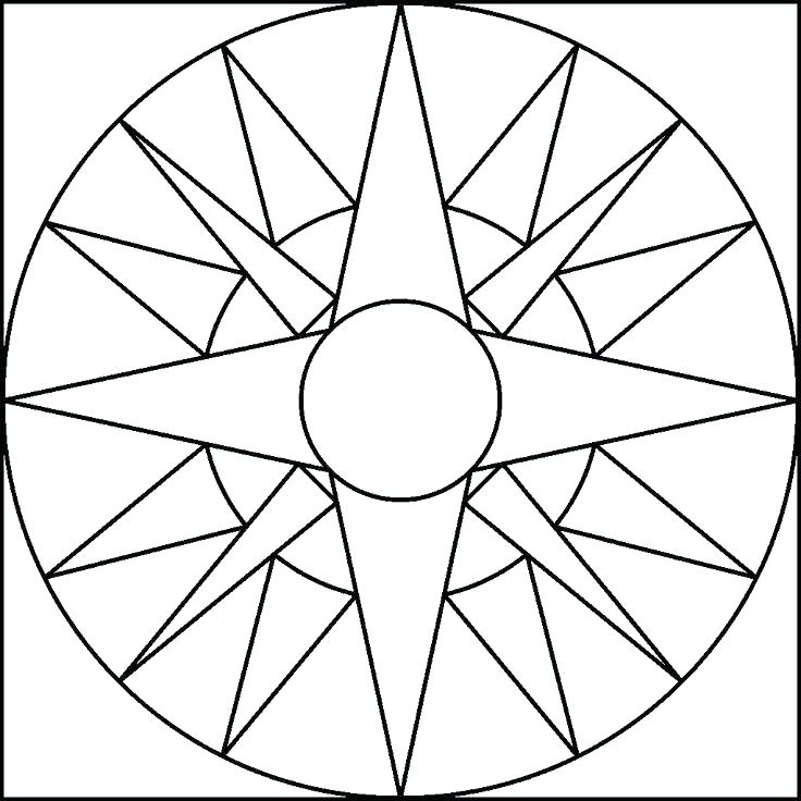 736x736 Easy Geometric Coloring Pages Geometric Coloring Sheet Easy