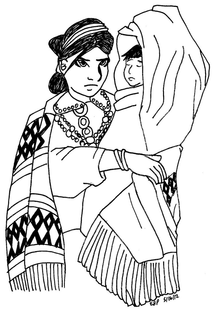 743x1075 Navajo Woman And Child By Sebastianssire