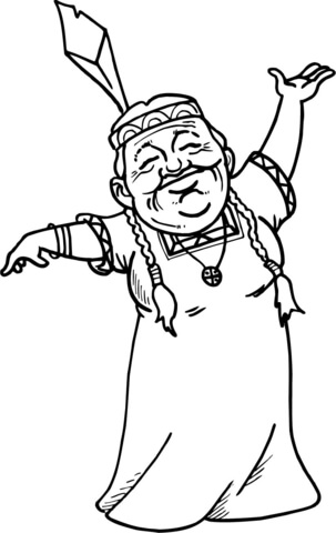 303x480 Female Navajo Coloring Page Free Printable Coloring Pages