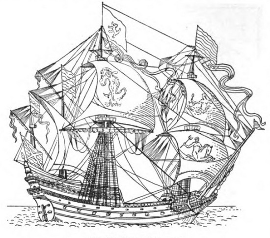 550x484 The Rise Of The Full Rigged Ships, A.d. 1400 1600