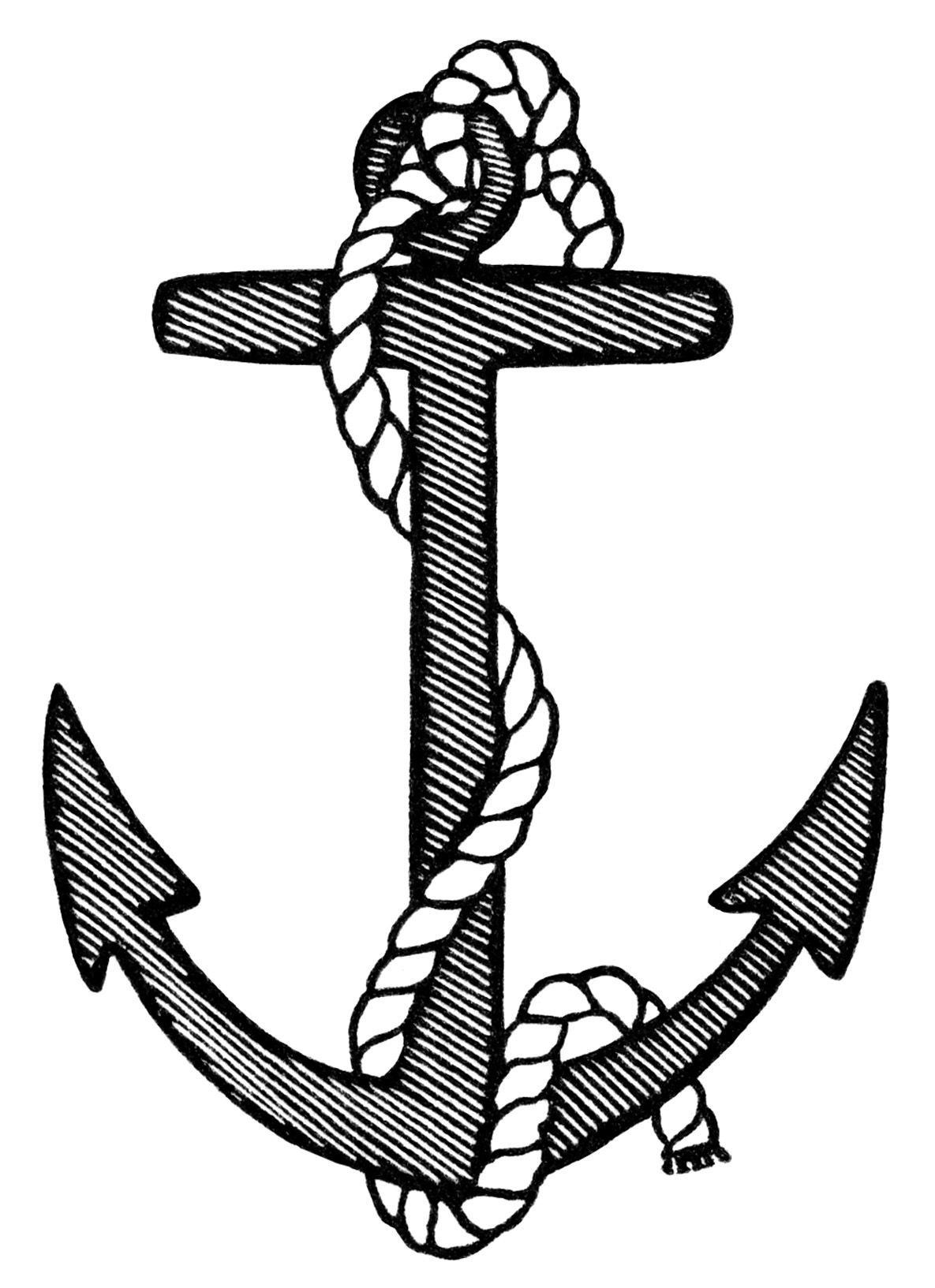 Navy Anchor Drawing at GetDrawings | Free download