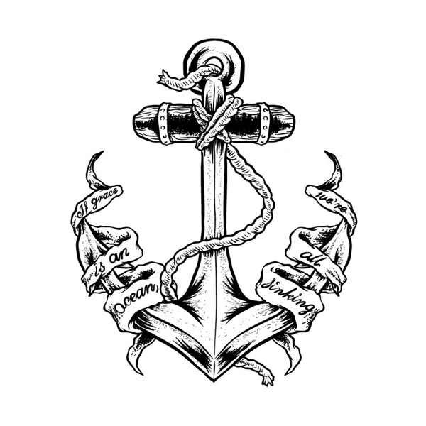 Navy Anchor Drawing at GetDrawings | Free download