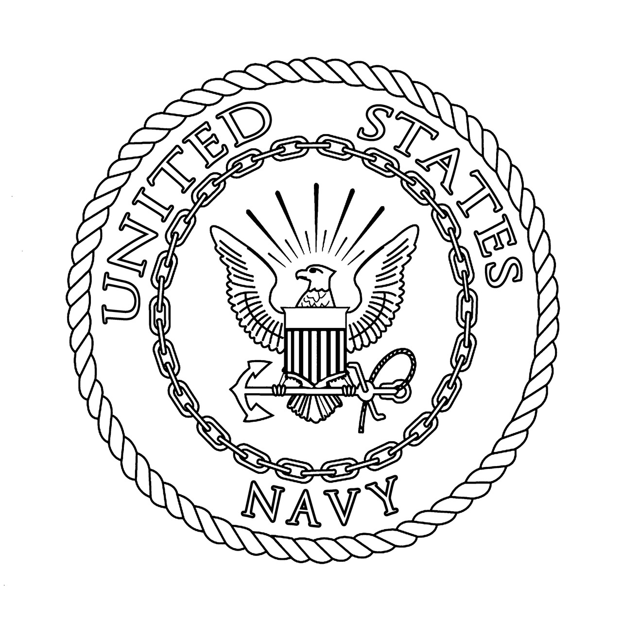 Navy Senior Chief Anchor Clip Art Sketch Coloring Page 6372 | The Best ...