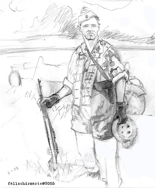 Nazi Soldier Drawing