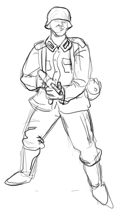 454x727 German Soldier By Buster126