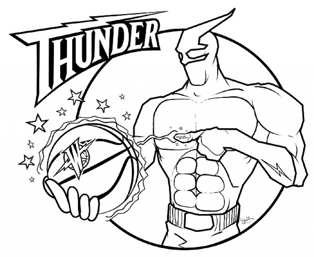 1024x838 City Thunder Coloring Pages Search More Nba Coloring Book Pages