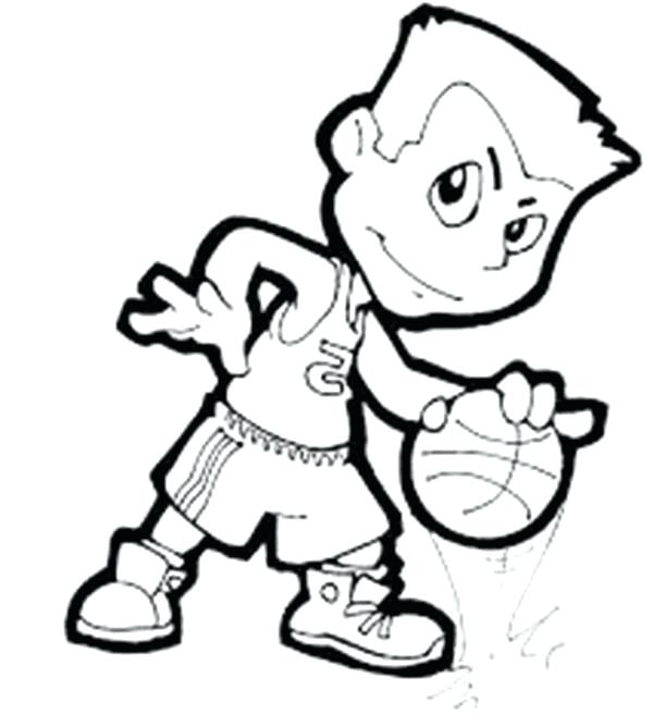 600x668 Nba Coloring Pages Printable Cartoon Of Coloring Page Nba Logo