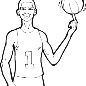 300x300 Cute Little Wnba Player In Nba Coloring Page Color Luna
