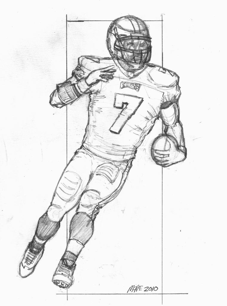 760x1024 How To Draw Football Players Football Player Drawings Drawing