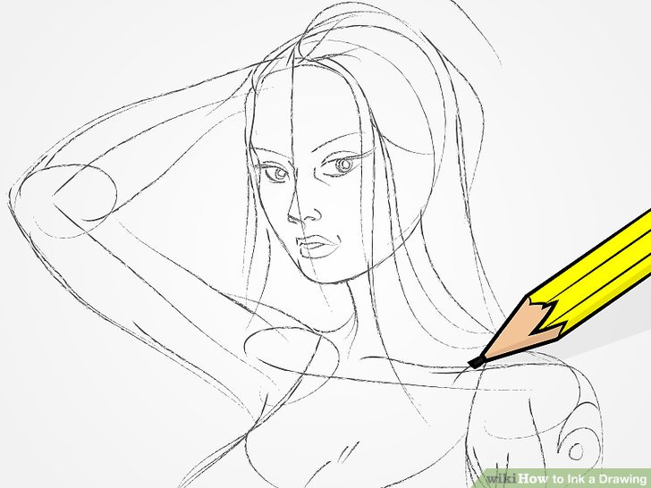 728x546 How To Ink A Drawing 14 Steps (With Pictures)