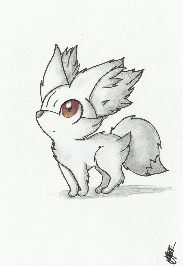 741x1078 Fluffy Little Fennekin By Hazelnut Nebula