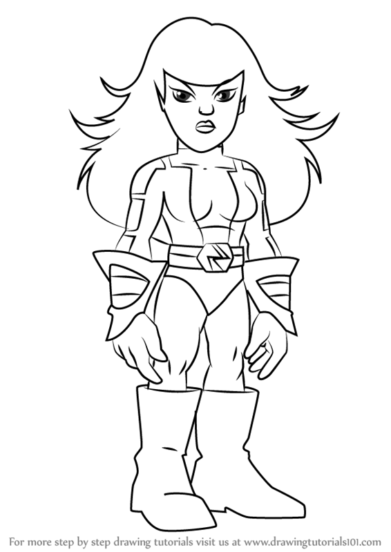 566x800 Learn How To Draw Nebula From The Super Hero Squad Show (The Super