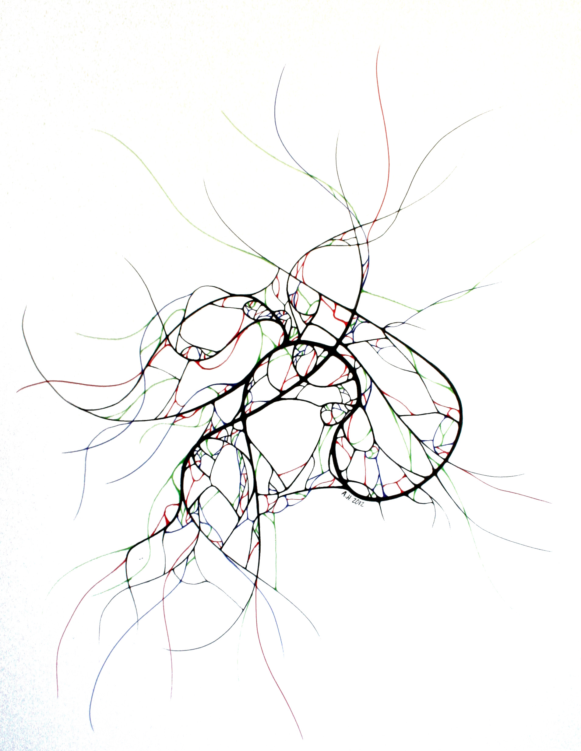 1908x2468 Nebula By Allison Henline, 11x14 Inches, Ballpoint Pen Art I