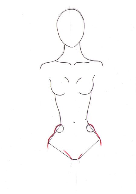 450x644 How To Draw A Female Torso Figure Drawing Tutorial