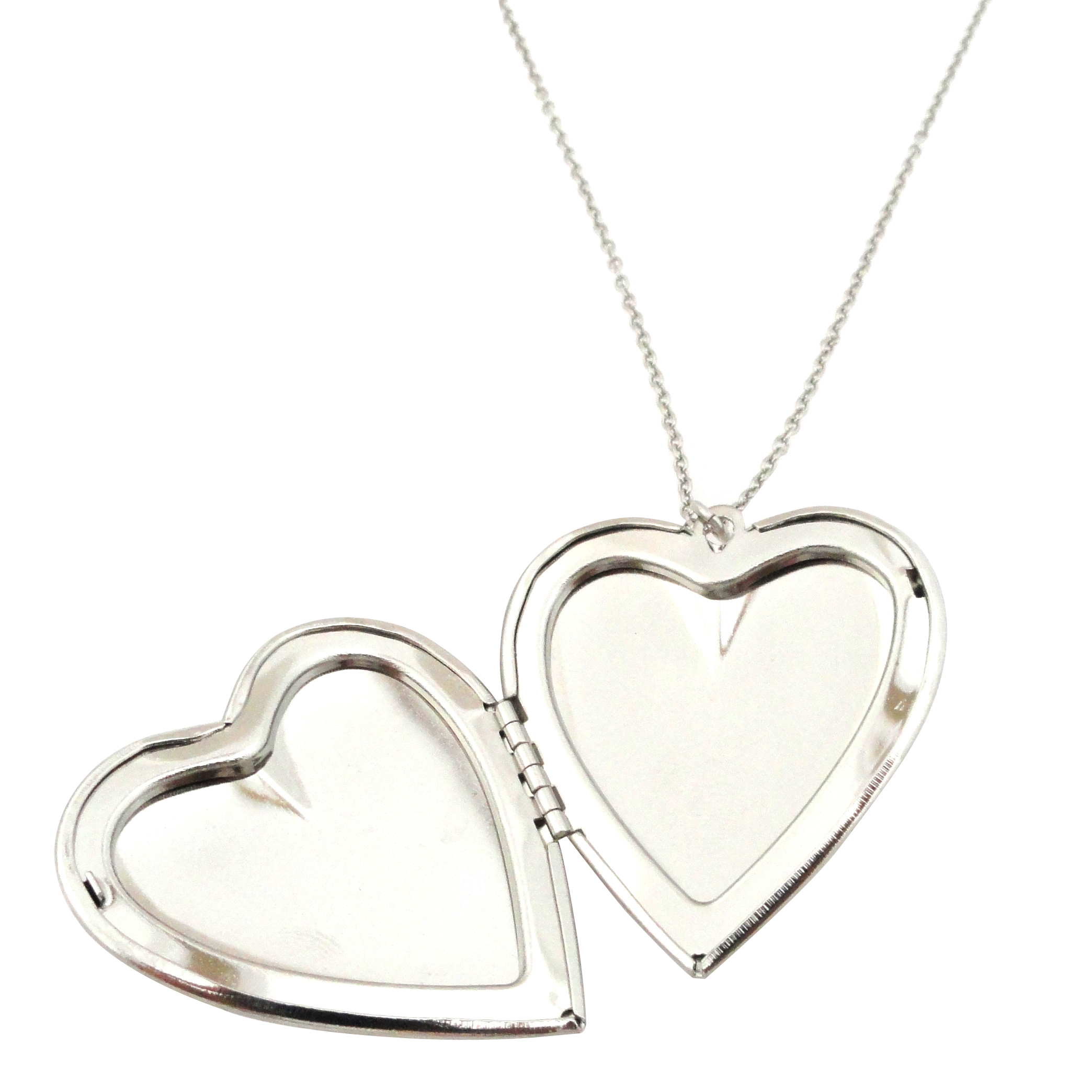 2088x2088 Silver Heart Locket Necklace