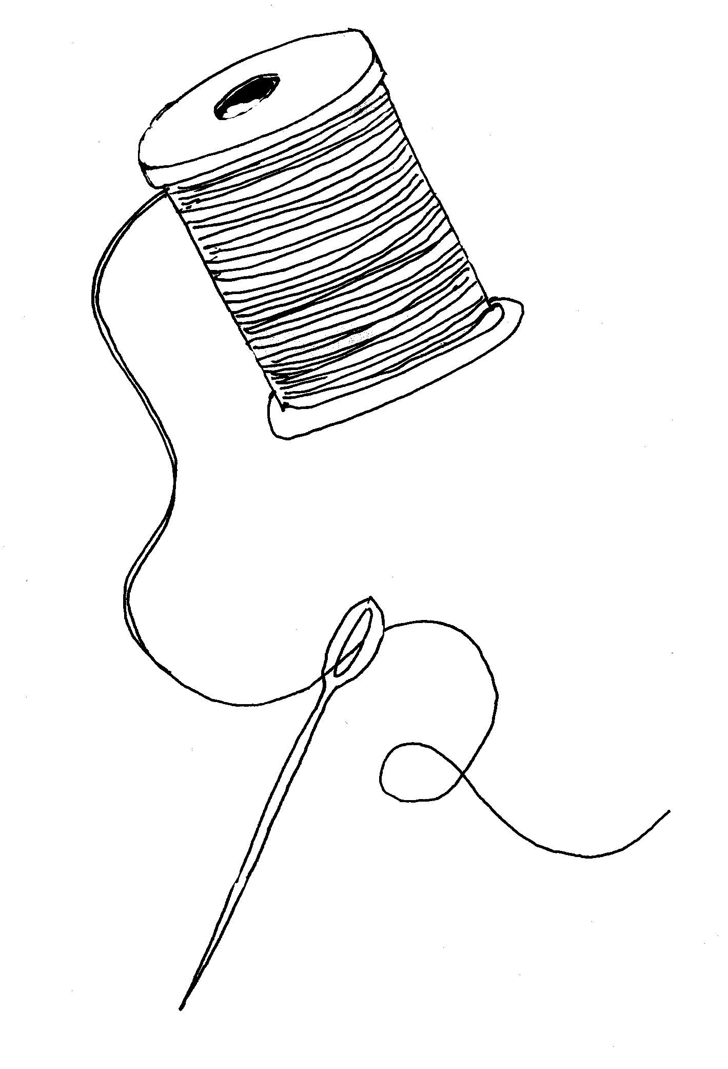 Needle And Thread Drawing at GetDrawings | Free download