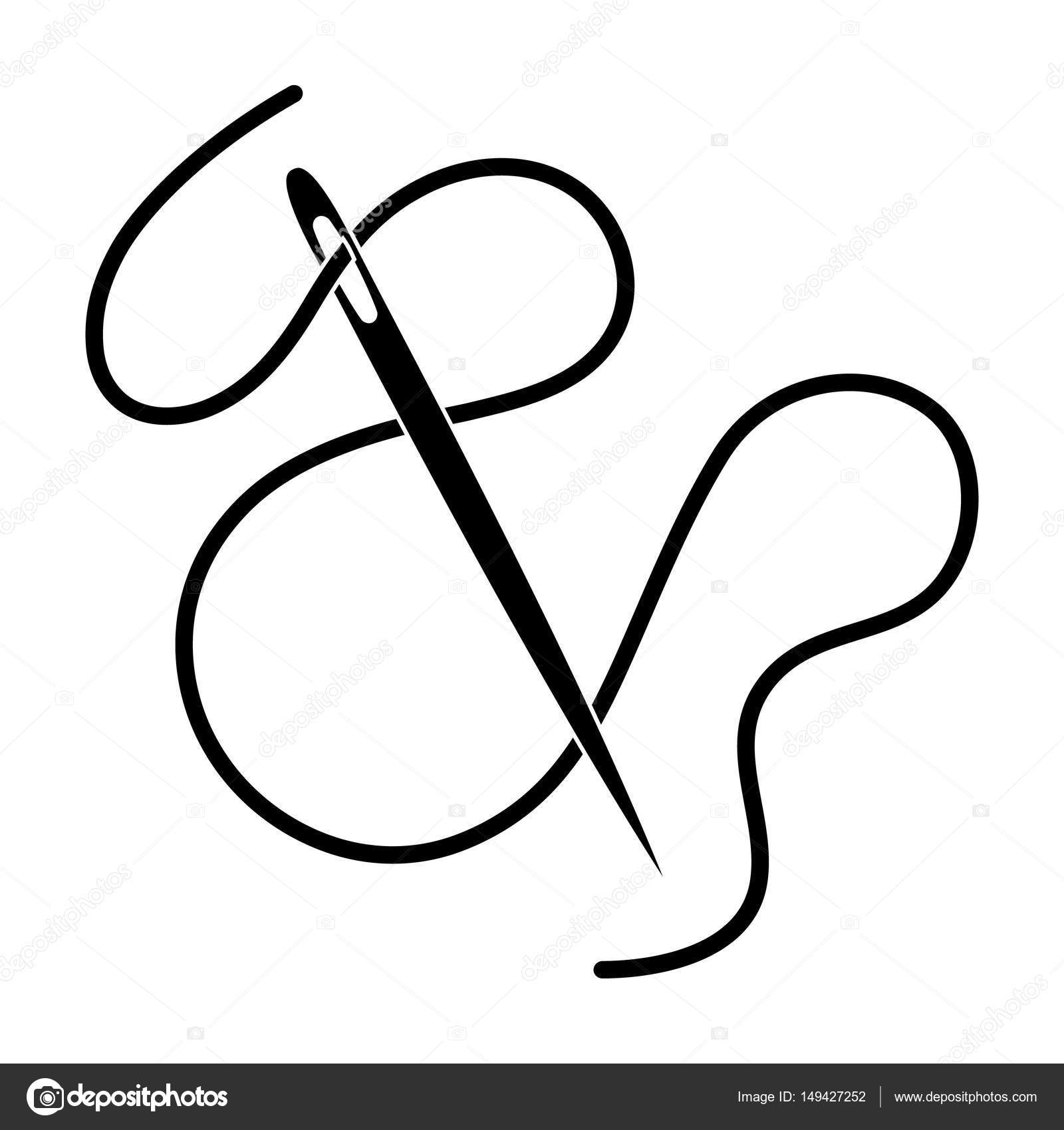 1600x1700 Green Thread And Needle Eye.sewing Or Tailoring Tools Kit Single