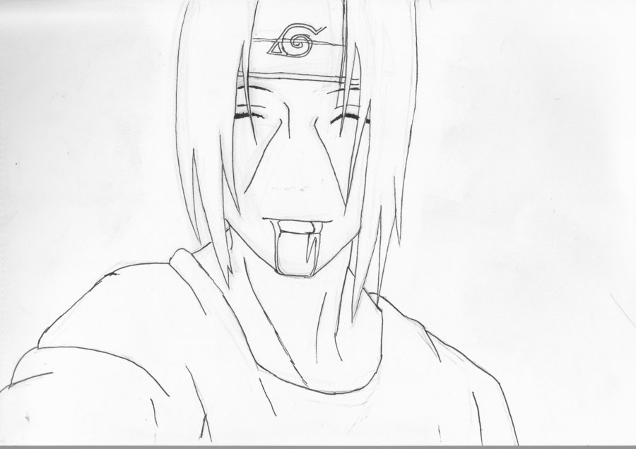 900x636 Itachi Uchiha Line Art By Negative Creeq