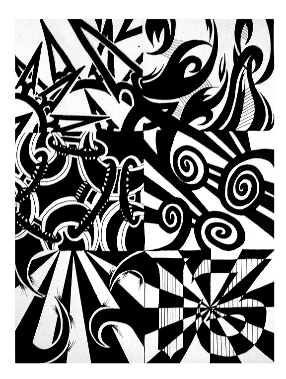 576x763 Positive Negative Space By 13star