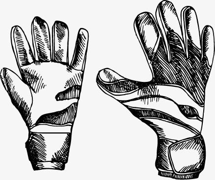 439x367 Vector Element Football, Gloves Positive And Negative, Hand