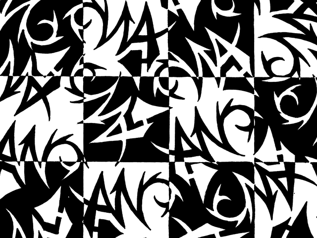 640x480 Black Amp White Illustration