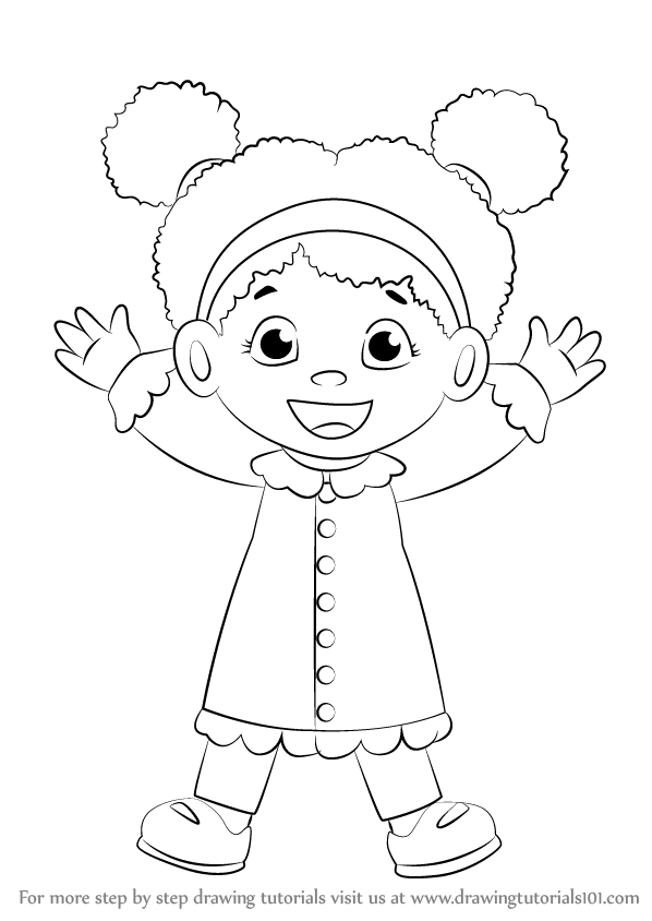 598x844 Learn How To Draw Miss Elaina From Daniel Tiger's Neighborhood