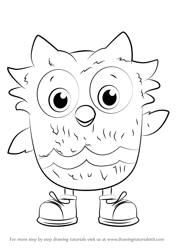 596x843 Learn How To Draw O The Owl From Daniel Tiger's Neighborhood