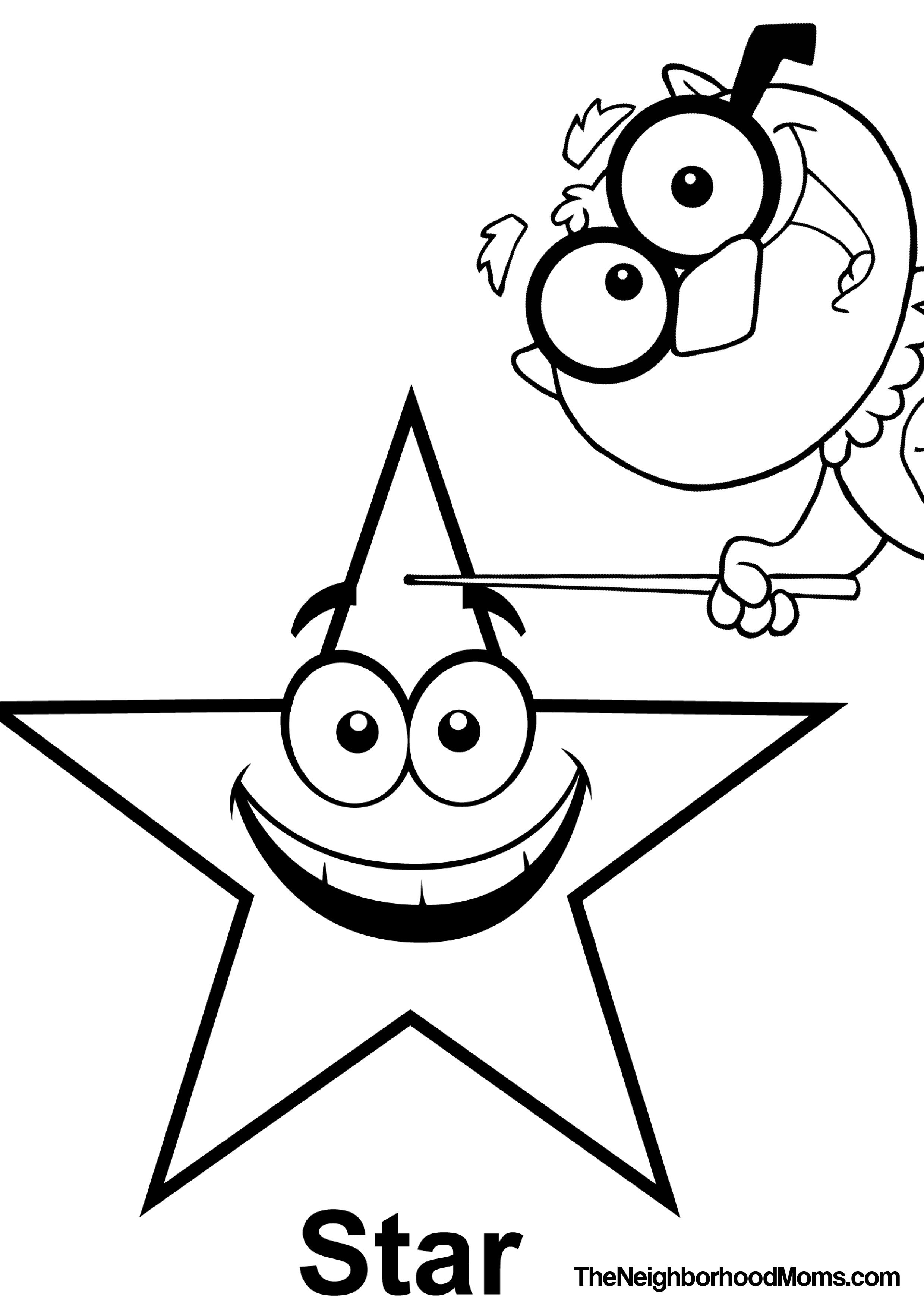 2479x3509 Star Printable Coloring Pages Lovely Shapes Coloring Pages