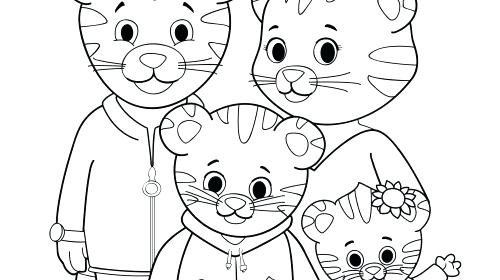 500x280 Daniel Tiger Coloring Page Coloring Pages Luxury Coloring Tiger S