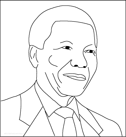 511x556 Nelson Mandela Printout With Short Biography